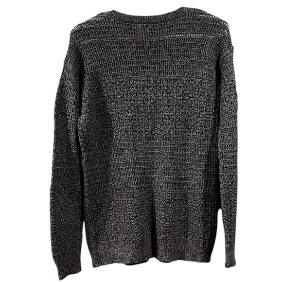 DKNY size small, gray knitted top. - Picture 2 of 3